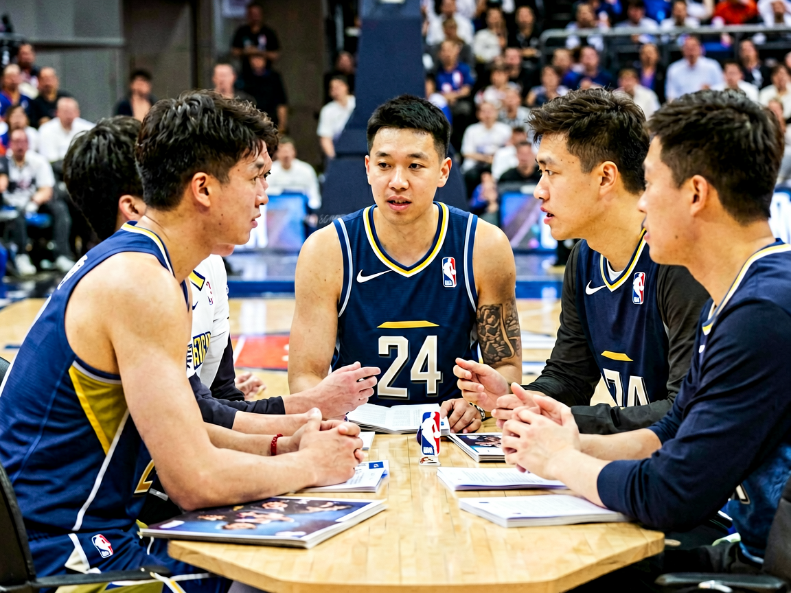 NBA休赛期球员交易传闻,球队管理层谈判场景